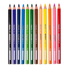 12 Colores Triangulares Jumbo Kores Punta 5mm + Sacapuntas