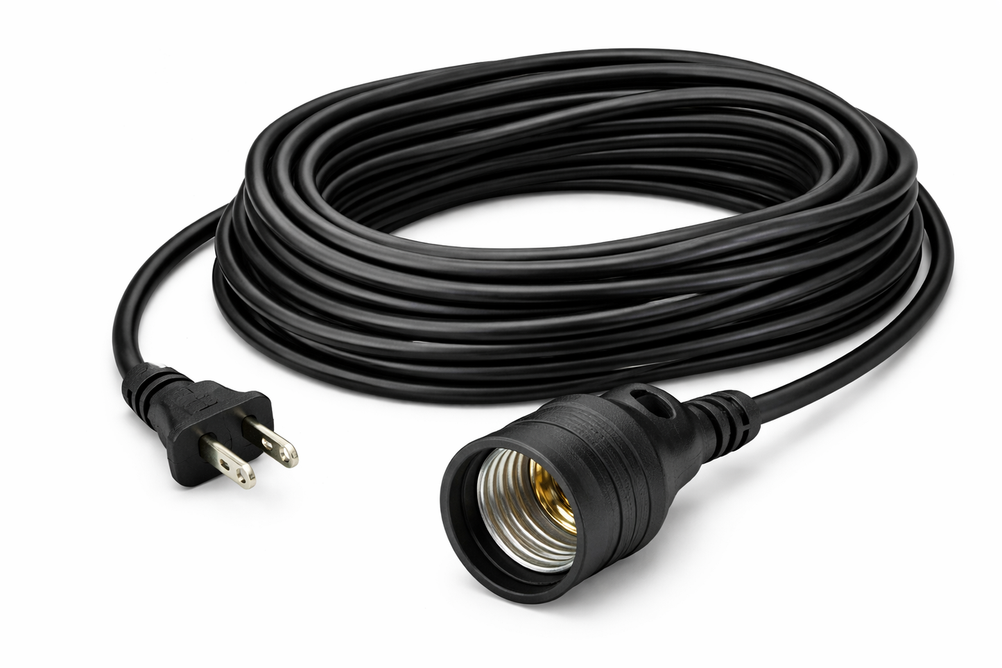 Extension Negra 10 Mts Con Socket E27 Adir