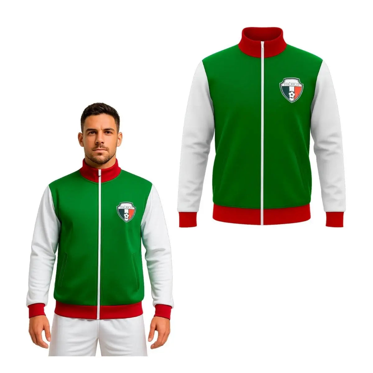 Sudadera Tricolor Logo Mexico For Promotional Elegir Talla