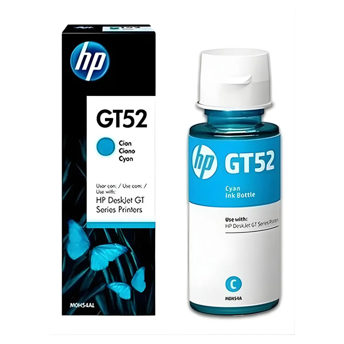 4 Tintas GT2 GT3 Negro Amarillo Cian Magenta HP - HP - detalle