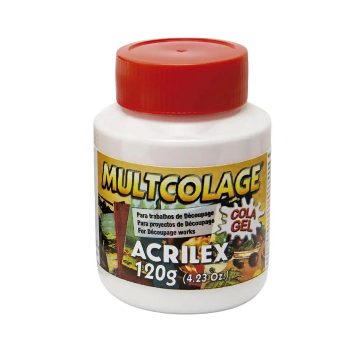 Pegamento Multicolage Artesanal  Acrilex Decoupage 120 ml - Roel