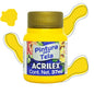 Pintura Acrilica Metalizada Tela Acrilex 37ml Color a Escoger Amarillo - Roel - detalle