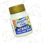 Pintura Acrilica Metalizada Tela Acrilex 37ml Color a Escoger Blanco - Roel - empaque