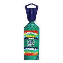 Pintura Tela Glitter Relieve 35ml Acrilex 3d Varios Colores Verde - Roel