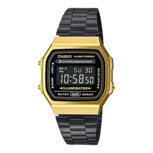 Reloj Digital Casio Acero Inoxidable Color Negro/Dorado A168wegb-1b - Casio