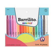 Paquete 16 Colores Crayones Girables Barrilito Cry16 Escolar