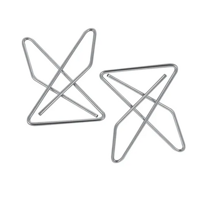 3 Cajas Clip Mariposa No. 1 Acco 12pz/cu Plateado