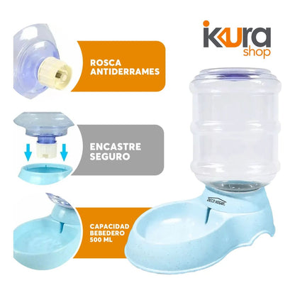 Bebedero Mascotas Adir 3.8 Litros Plastico