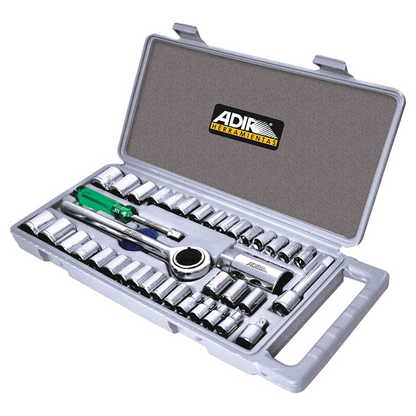 Juego De Dados 40 Piezas Matraca Autoclé Adir