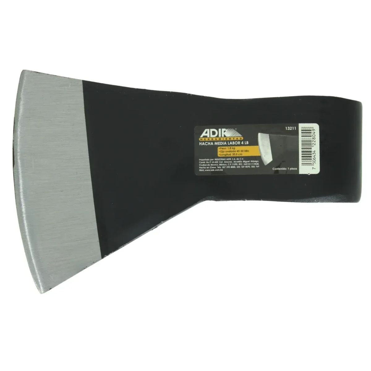 Hacha Adir 4 Libras Labor Media Sin Mango
