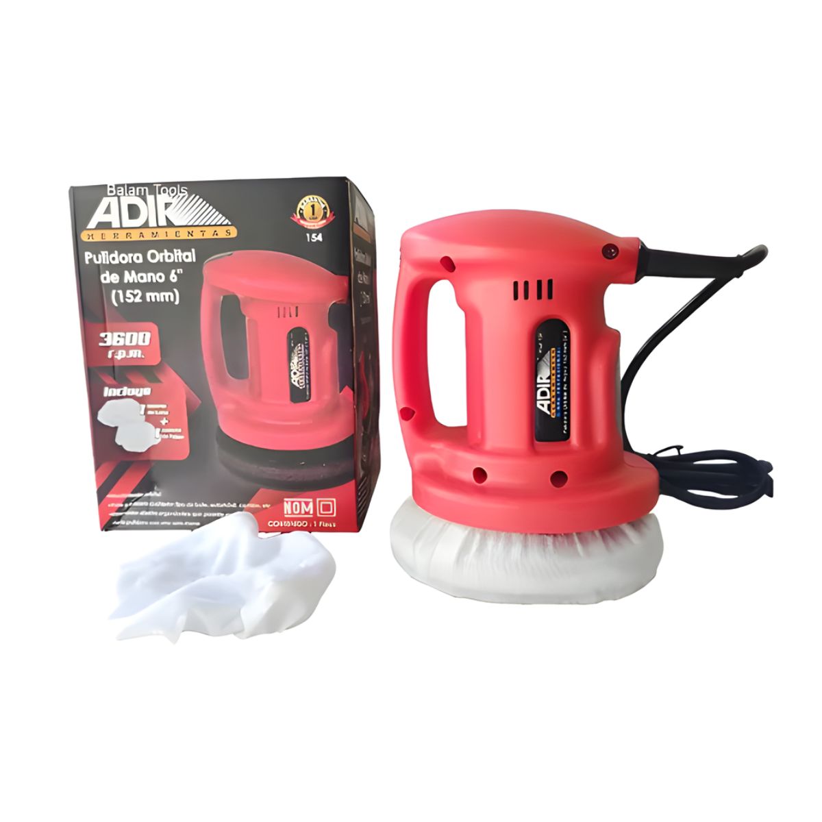 Pulidora Orbital De Mano 6" Adir