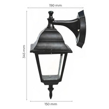 Farol Cuadrado Adir Negro 1*60 Watts