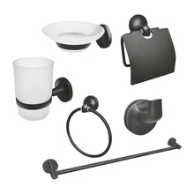 Juego De Accesorios Para Baño Maxflu 16250 Negro Mate