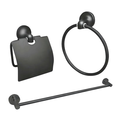 Juego De Accesorios Para Baño Maxflu 16250 Negro Mate