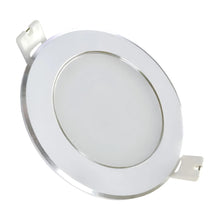 Empotrado Plano Satin 9w Adir Luz Led Blanca Frio Plateado