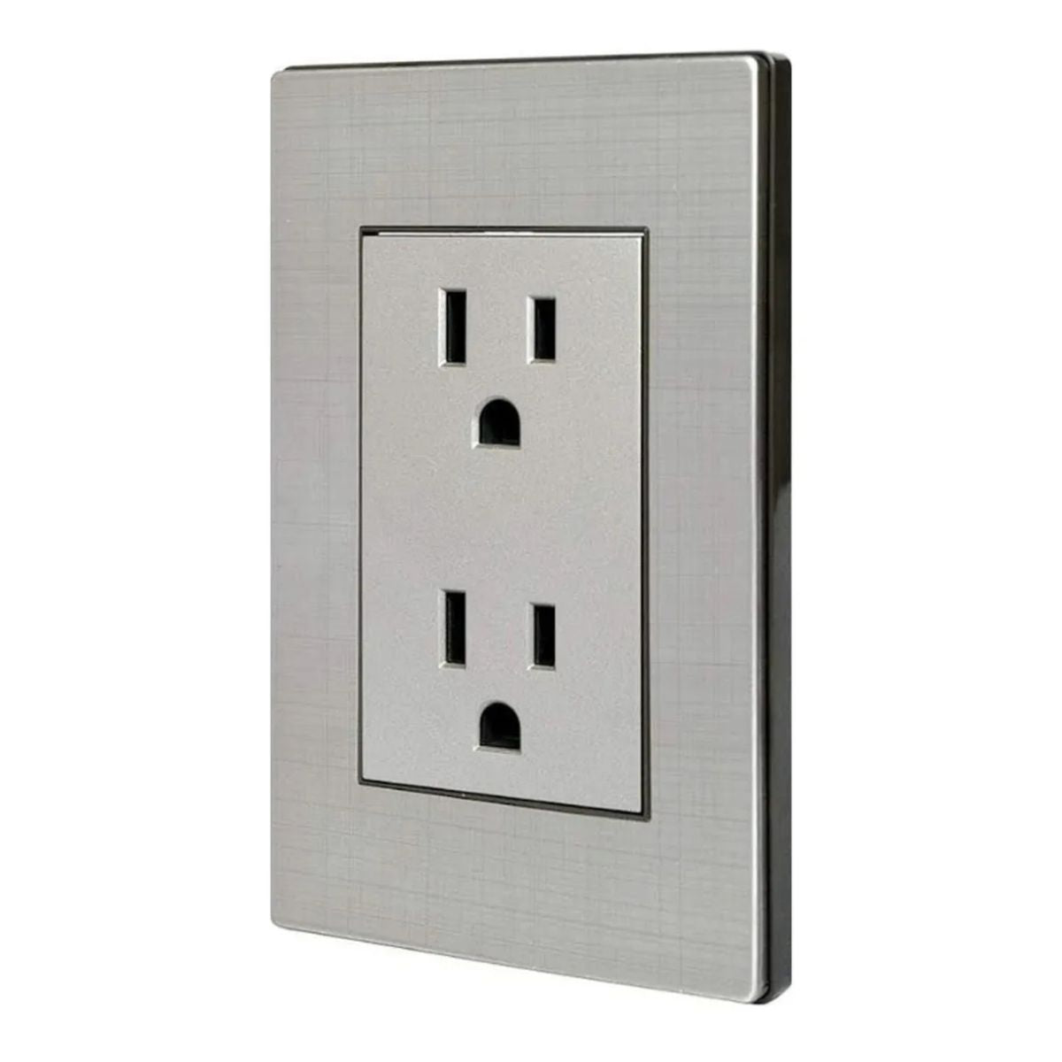 Placa Metálica Con 2 Contactos Aterrizados 1 Pieza Adir 4677