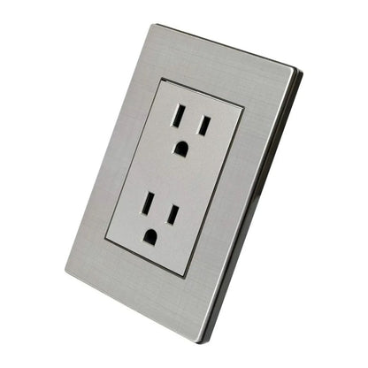 Placa Metálica Con 2 Contactos Aterrizados 1 Pieza Adir 4677