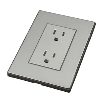 Placa Metálica Con 2 Contactos Aterrizados 1 Pieza Adir 4677