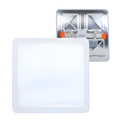 Empotrado Cuadrado Con Base Ajustable 18W Luz Calida Adir