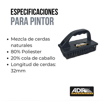 Cepillo Para Pintor Mezcla Cerda Natural Adir