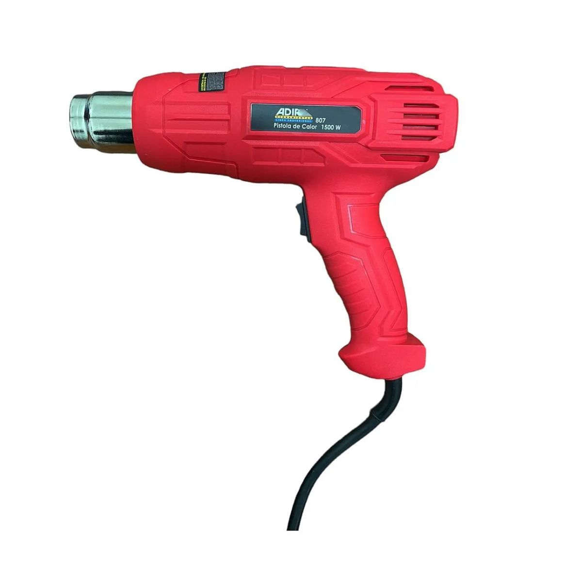Pistola Calor Adir 807 600°c 1500w + Accesorios + Estuche