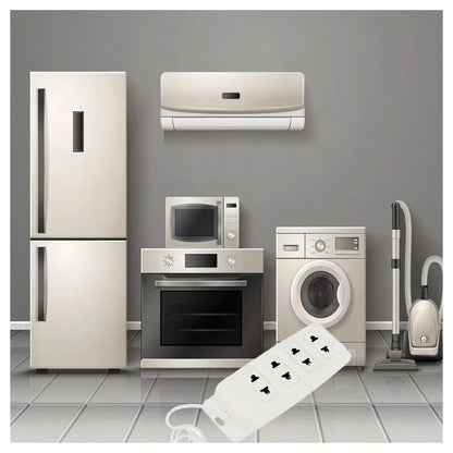 Multicontacto Cable Extensión Eléctrica 2 En 1 Doméstico