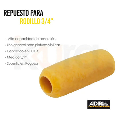 Repuesto Rodillo Adir Superficies Rugosas 9 3/4