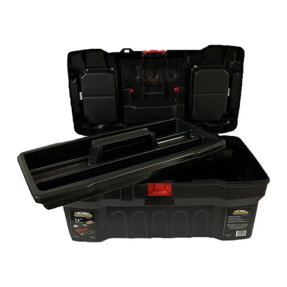 Caja Para Herramientas Con Compartimentos 16'' Adir 981 Color Negro