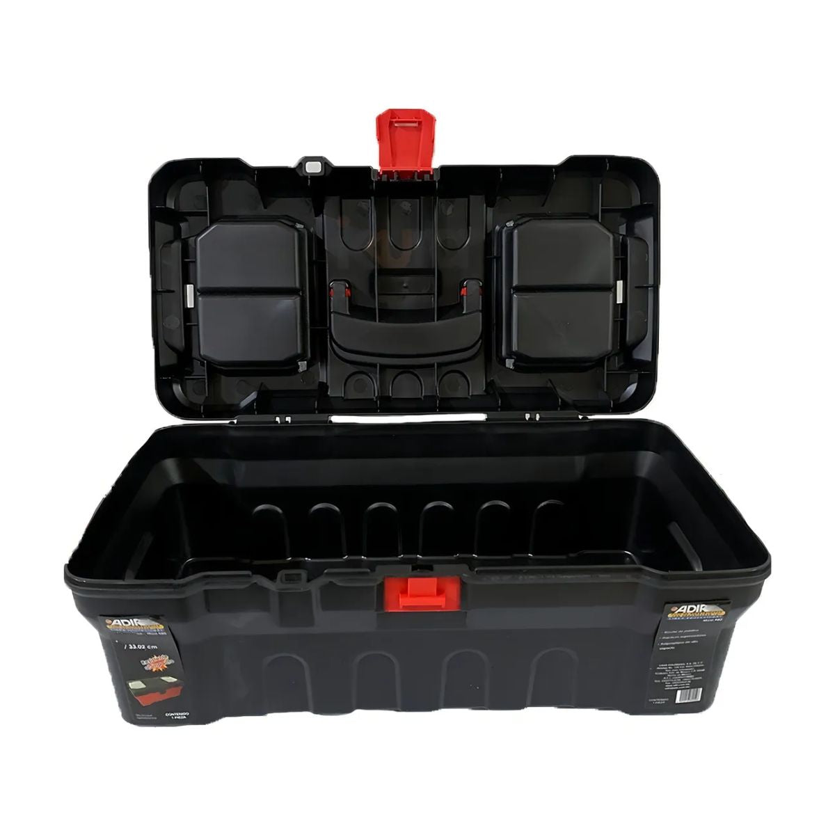 Caja Para Herramientas Con Compartimentos 16'' Adir 981 Color Negro