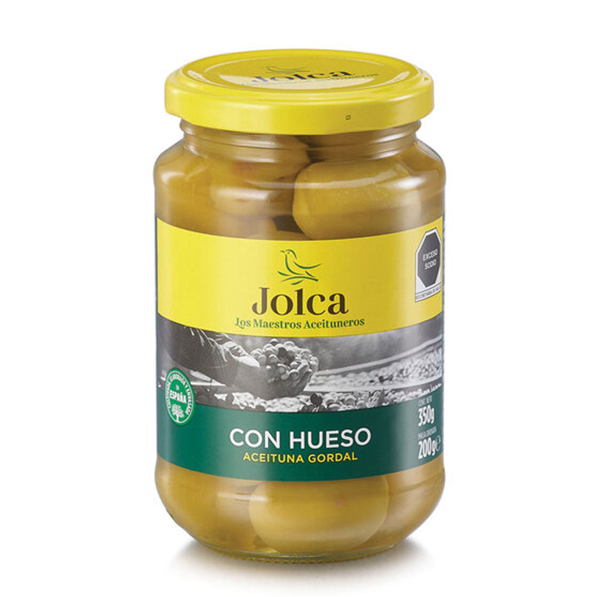 Aceituna Verde Gordal con Hueso 350g - Aceitunas La casa del bacalao
