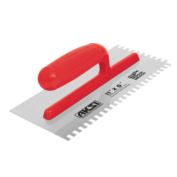 Llana Dentada Cuadrada 11" x 5" con 6 Remaches Aksi