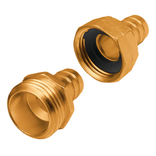 Conexión para manguera hembra y macho latón 3/4″ Aksi