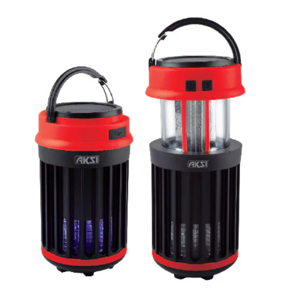Lámpara Recargable Extermina Mosquitos con Linterna Aksi