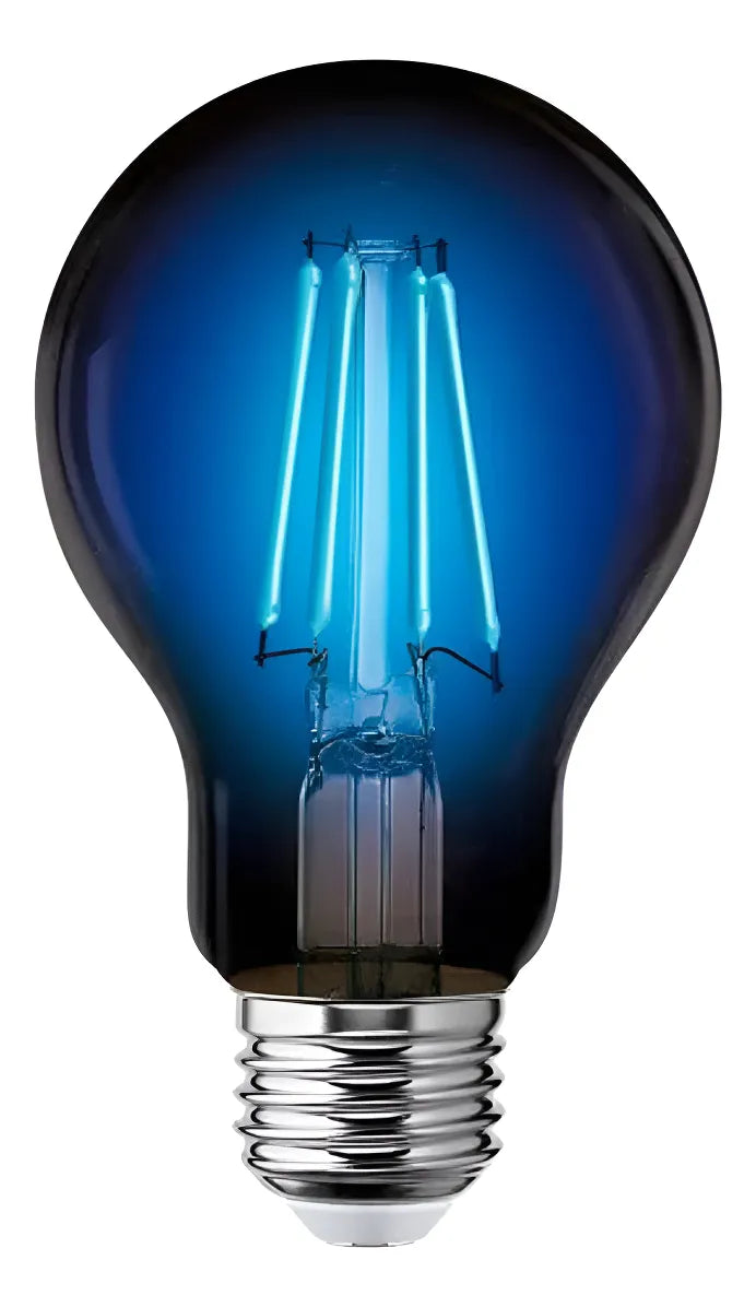6 piezas Foco LED Aksi Filamento A19 Azul Base E27 127V