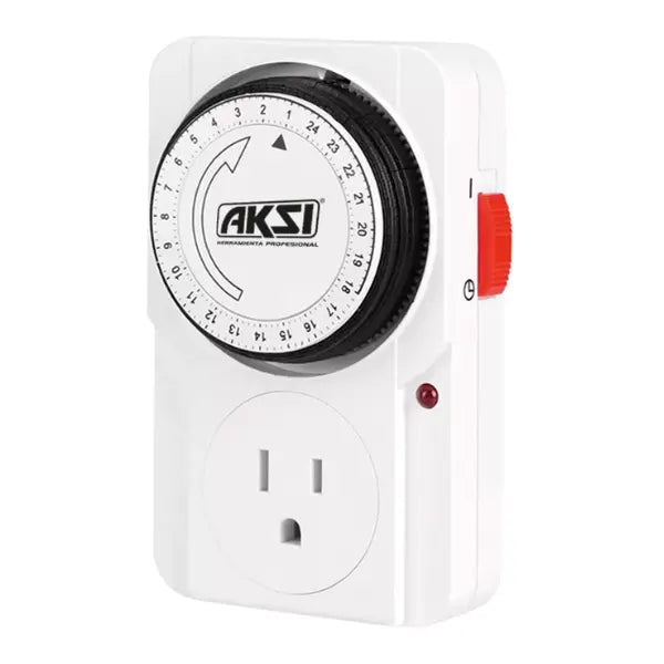 Temporizador Analógico 24h, 15A, 127V Aksi Aksi