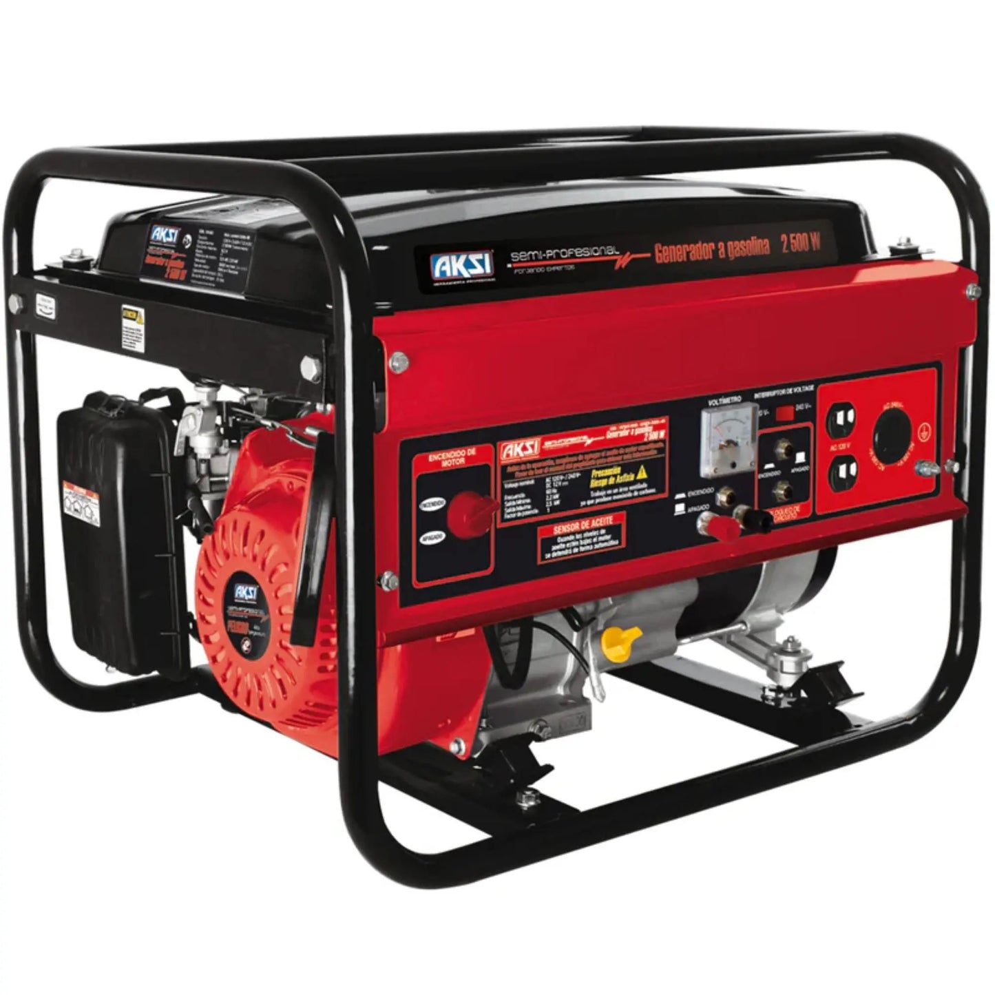 Generador Electrico a Gasolina Aksi 5.5 HP 2500W Semi Pro Aksi