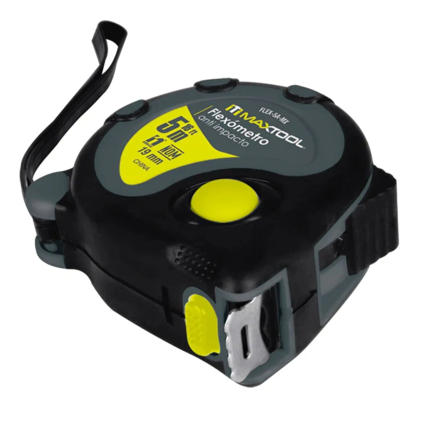 Flexometro Anti Impacto Maxtool Cinta Antireflejante Maxtool