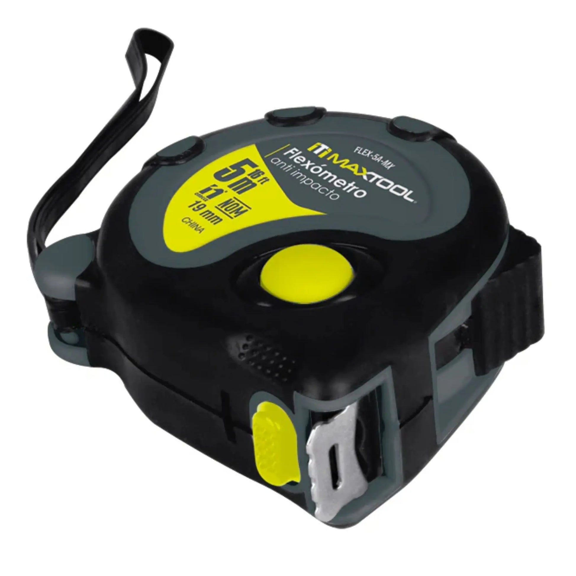 Flexometro Anti Impacto Maxtool Cinta Antireflejante Maxtool
