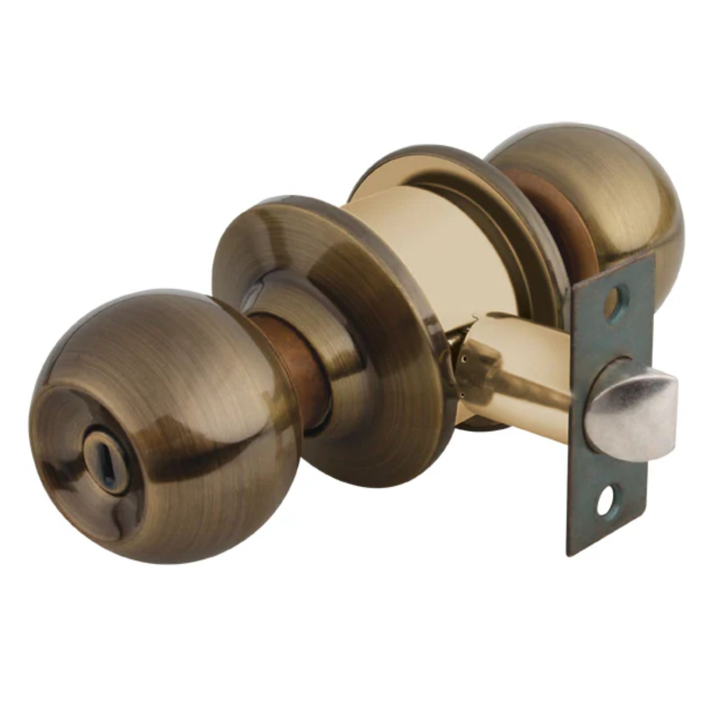 Cerradura de Pomo Aksi Tipo Esfera Caja Recamara