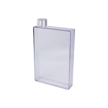 Botella Agua Plastico Transparente Rectangular 500ml