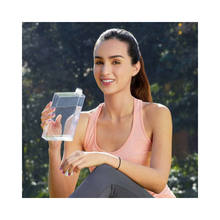 Botella Agua Plastico Transparente Rectangular 500ml