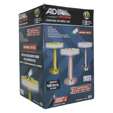 Lampara De Mesa LED 3 Temperaturas Color Dorado Adir