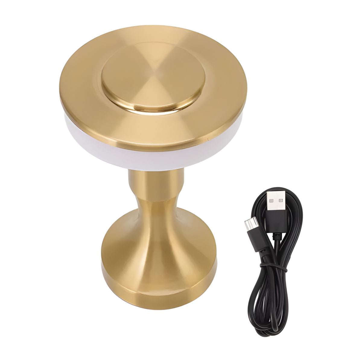 Lampara De Mesa LED 3 Temperaturas Color Dorado Adir