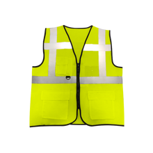 Chaleco de Seguridad Argos 120gms con Cinta Reflejante de 5cm Talla Extragrande Alta Visibilidad