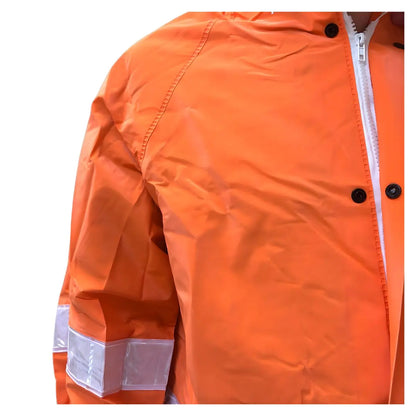 Argos Gabardina Naranja Impermeable Con Reflejante Talla Grande Argos
