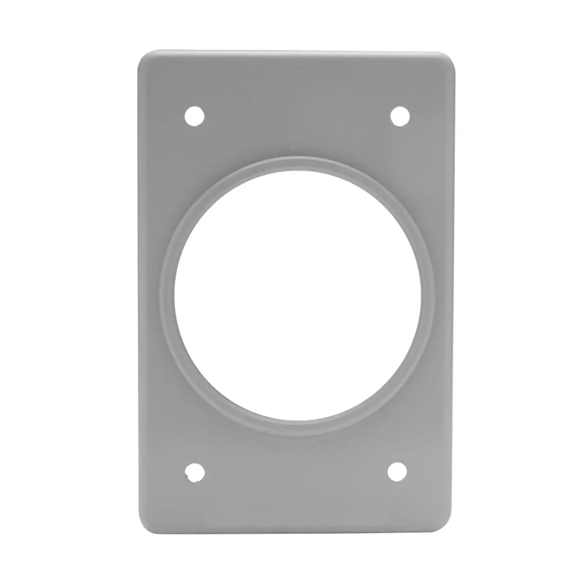 Placa Aluminio Gris Receptaculo Sencillo Argos - Argos