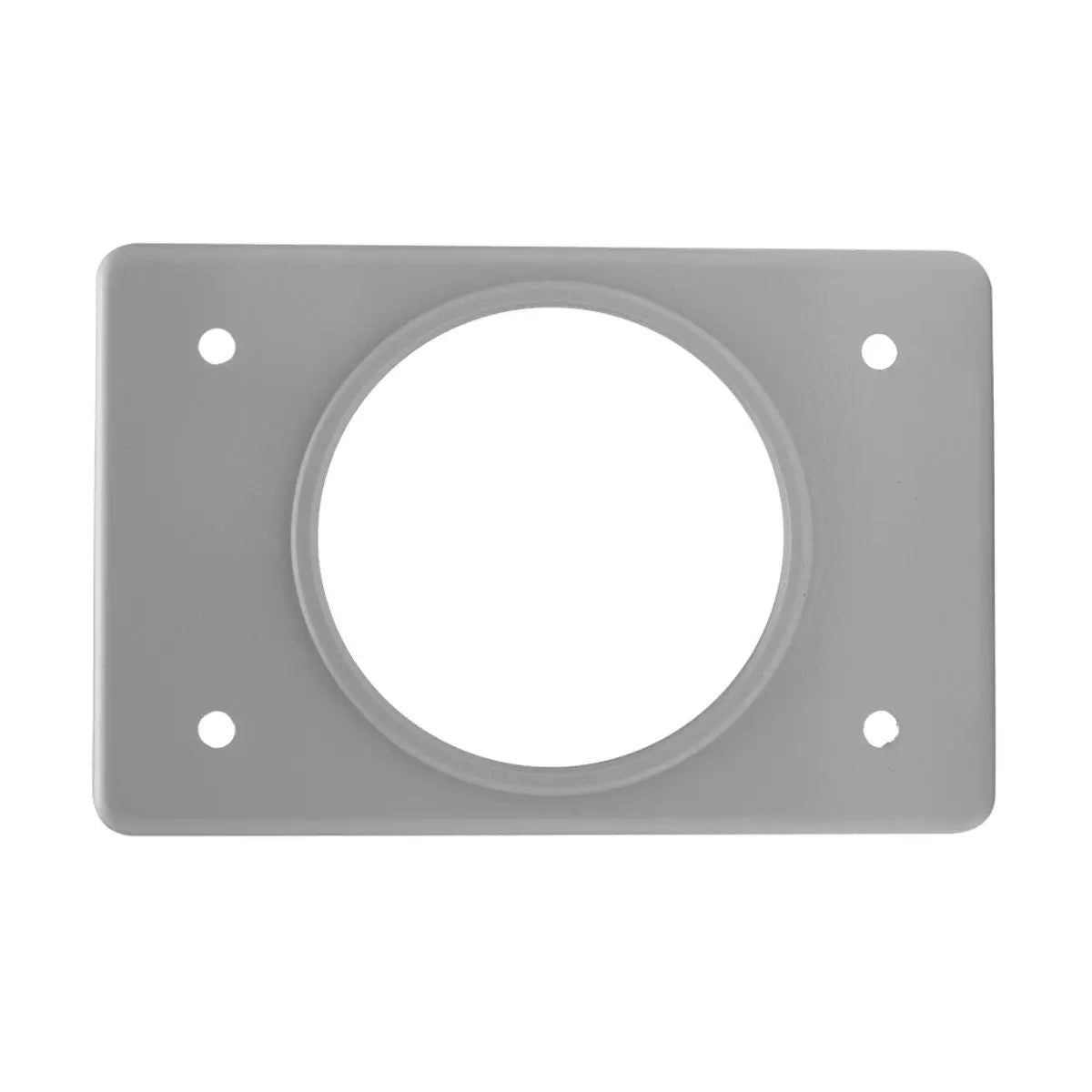 Placa Aluminio Gris Receptaculo Sencillo Argos - Argos - detalle