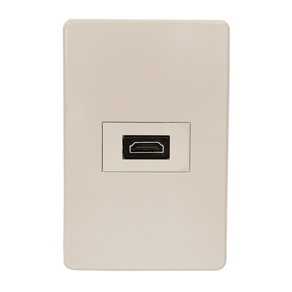 Conector Hdmi Con Placa Marfil Argos