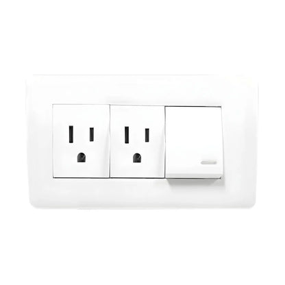 Apagador Contacto Doble Placa Blanca 24 mm Argos - Argos