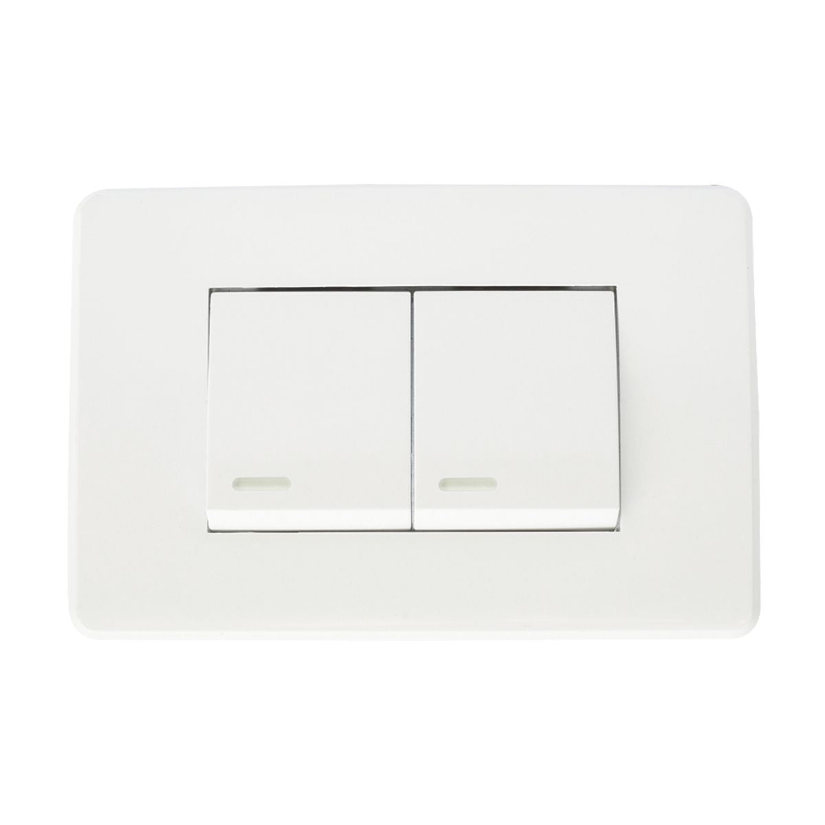 Apagador Sencillo Y Apagador Escalera Con Placa Blanca 36 Mm Argos